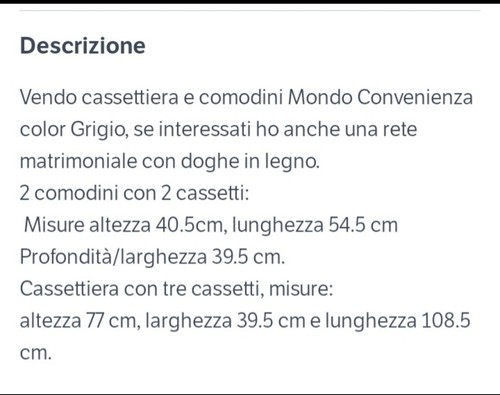 Mondo convenienza cassettiera - mondo,