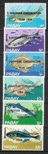 GB locali: Pabay Scozia 1970 Anno europeo della conservazione ovpt on Fish 6v MNH