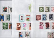 Accumulo Lotto di 20 FOGLI CON FRANCOBOLLI ITALIA e ROMANIA  Rif  TM 17