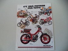 advertising Pubblicità 1983 MOTRON 50 R 102/SV3 R/RA PLX/RA G1/SA/RCV