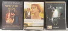 DVD SHAKESPEARE IN LOVE, ORGOGLIO E PREGIUDIZIO, IL MIGLIO VERDE 3DVD