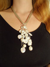 Collana cluster con perle