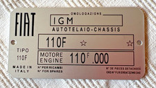 Targhetta veicolo per fiat 500 - per,