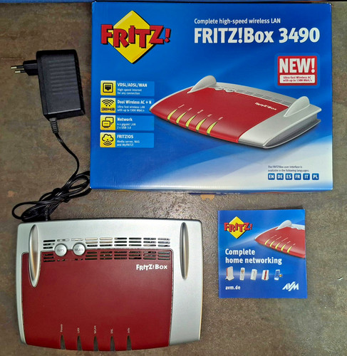Fritz box 3490 modem router - 3490,