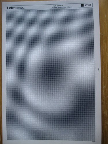 Letraset foglio letratone - x,