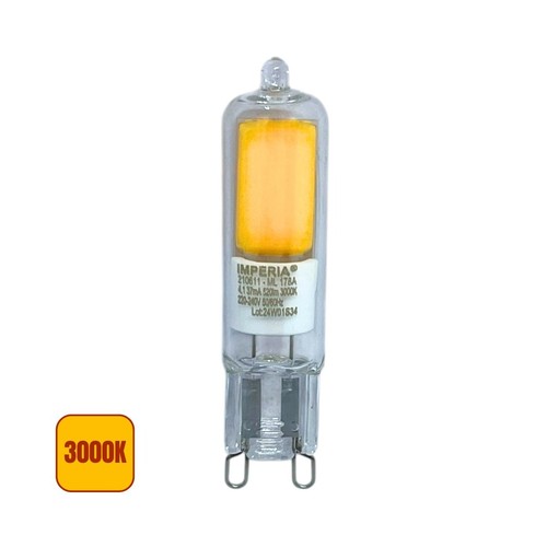 Lampadina led fullglass - g9,