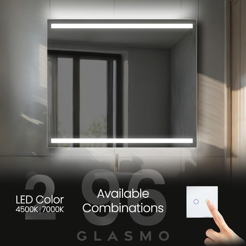 Specchio bagno illuminato con