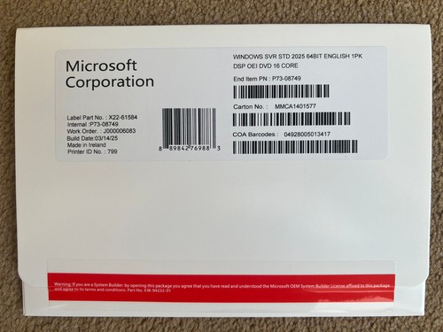 Windows server 2025 standard - windows,