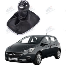 Pomello Cuffia Leva Cambio Per Opel Corsa E 2014 - 2019 5 Marce Velocità