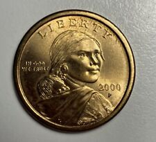 2000-D Sacagawea One  Dollar Coin U.S Liberty - Gold color
