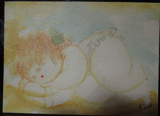 NICOLA VIETTI - olio su cartone cm. 13x18 -  AFFARE!!!!!