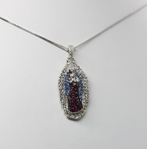 Ciondolo argento madonna - argento,