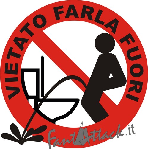 Adesivo tavoletta vietato - tavoletta,