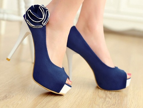 Decolte scarpe donna blu