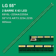 KIT 2 BARRE STRIP 63 LED TV LG