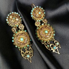 Orecchini antichi argento - orecchini,
