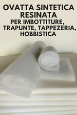 OVATTA SINTETICA RESINATA PER IMBOTTITURE TRAPUNTE TAPPEZZERIA CM2 CM50X150
