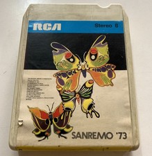 CARTRIDGE TRACK TAPE CASSETTA STEREO 8 SANREMO 1973 '73 COMPILATION VARIE