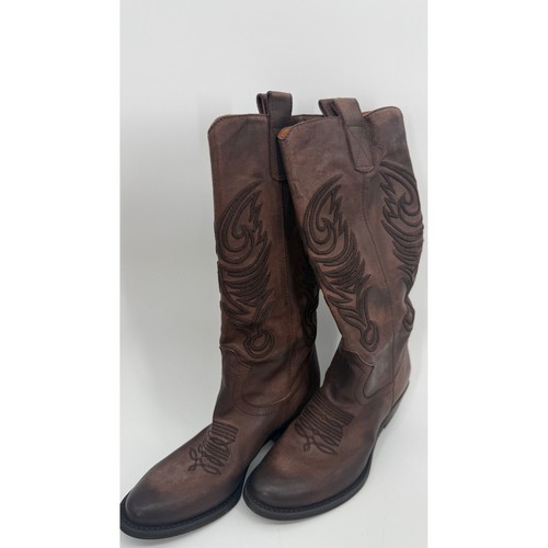 Stivali western grigio mer