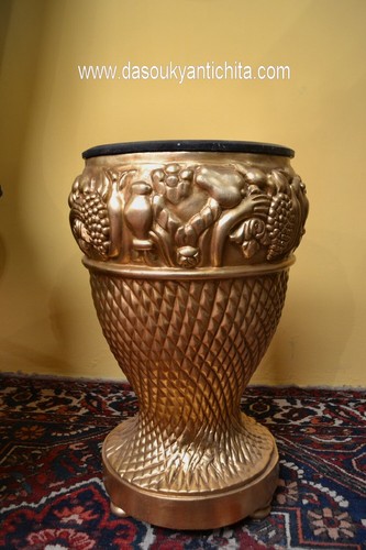 Tavolino colonna dorato con - tavolino-colonna,