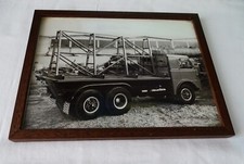 RARA FOTO DI CAMION - LANCIA ESAGAMMA - CON CORNICE D'EPOCA  - ANNI 1960 -519