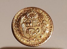 Sol Peru Anno 1885 Moneta Antica D'oro 