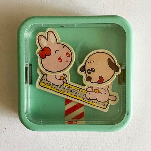 Vintage toy swing rabbit dog - vintage,