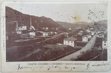 CARTOLINA PONTE CHIASSO CANTON TICINO STAZIONE TRENO SVIZZERA PAESAGGISTICA C1