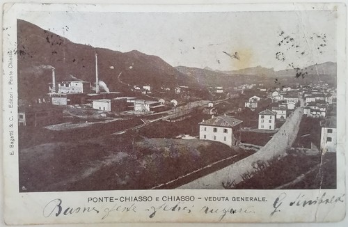 Cartolina ponte chiasso canton - ponte,