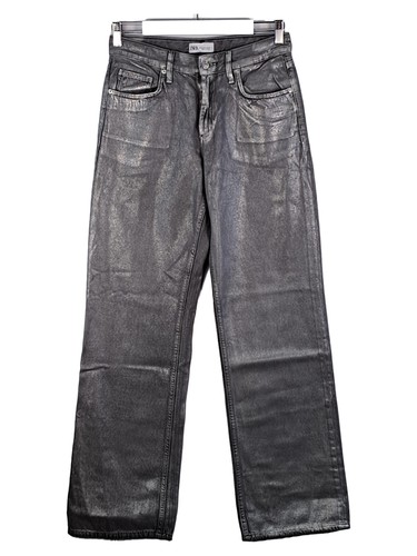 Zara pantaloni donna argento - pantaloni,