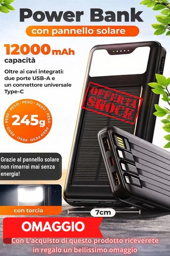 Power bank ricarica energia - power,
