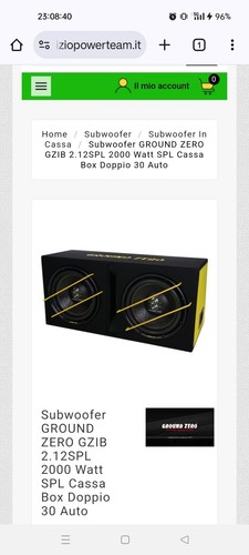 Subwoofer ground zero gzib - subwoofer,