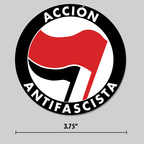 Adesivo antifascista euro - adesivo,