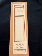 LA LETTERATURA ITALIANA RICCIARDI/TRECCANI RACCONTO ITALIANO DELLA GRANDE GUERRA