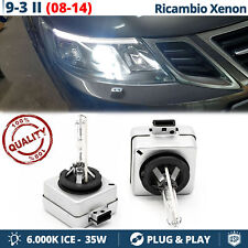 2 Lampade BIXENON D1S PER Saab 9-3 II 2008> RICAMBIO 35W 6000K HID GHIACCIO