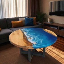 Tavolo artigianale rotondo