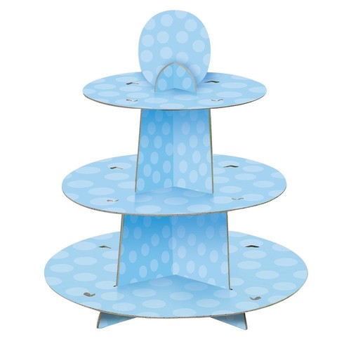 Alzata stand azzurro - stand, in