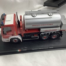 Camion Iveco Cisterna 380E . Del Prado. Materiale Metallico. Vigili Del Fuoco