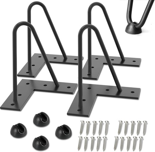 Gambe per mobili ferro nero - gambe,
