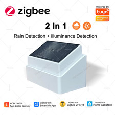 Sensore pioggia e luce Zigbee 2in1 compatibile Tuya e Home Assistant Zigbee2MQTT