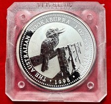 KOOKABURRA  AUSTRALIA  1 DOLLARO 1998 1 OZ AG.