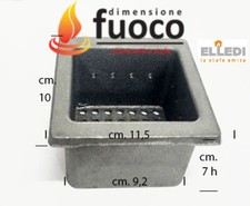 BRACIERE STUFA PELLET ELLEDI FUSION 6,2 8,2 STAR 6,2 8,2 FORO CANDELETTA LATERAL