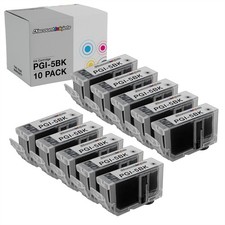 10PK PGI-5BK PGI-5 BLACK Print