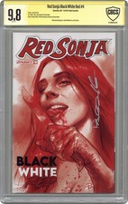 Red Sonja Nero Bianco Rosso #4E Parrillo Tonalità 1:10 CBCS 9.8 Witnessed Sig