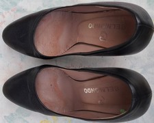scarpe nere Belmondo col tacco taglia 35