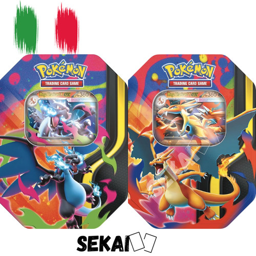 Pokemon tin collezione - collezione, mega