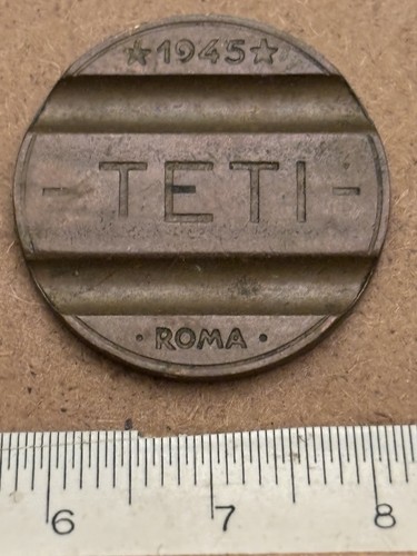 Gettone telefonico teti - teti, roma