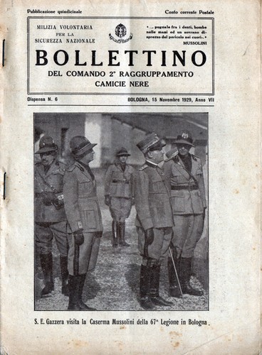 Bollettino camicie nere mvsn - camicie,