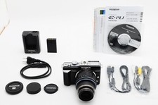 Test!【COME NUOVO】OLYMPUS PEN E-PL1 fotocamera digitale nera + obiettivo 14-42 mm DAL GIAPPONE