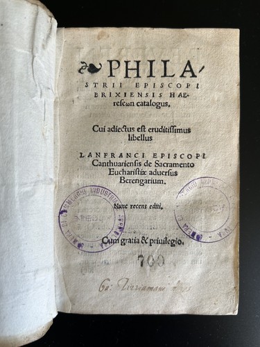 Philastrii episcopi brixiensis - philastrii,